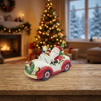Figurine Artisanale en Polyrésine Peinte à la Main pour Décoration de Table – Statuette de Noël Unique et Durable pour la Maison