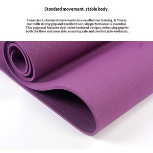 Tapete de <span class=keywords><strong>Yoga</strong></span> Monocromático Personalizado de Protección Ambiental, TPE Engrosado de 8 mm, Rollo de 183 cm, Venta al por Mayor - Product Image 3