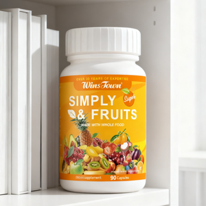 Cápsulas WinsTown Simply Fruits, Extracto de 42 Frutas Integrales, Suplemento Vegano Antioxidante a Base de Plantas, Cápsulas de Vitaminas - Product Image 3