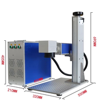 Voiern 20w 30w de type armoire raycus 3d fibre laser machine de gravure sur métal et or et argent gravure laser prix de la machine