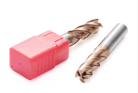 Fraise en carbure DLC HRC 45 55 65 fraise en bout 3mm tige 12mm D12 2 cannelures CNC 5/8 fraise en carbure DLC pour aluminium
