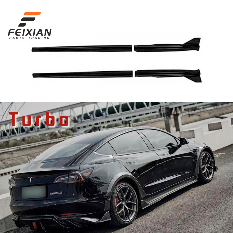 Turbo Side Skirts Glossy Black