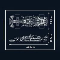 Nuevo Producto 13207 RB20, Bloques de Construcción Educativos de Auto de Carreras, Modelo de Auto de Fórmula, Juguete para Niños, Regalo de Cumpleaños