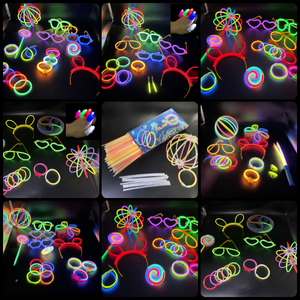 Oem ODM Glow Sticks với kết nối cho kính mắt bóng Hoa Dây chuyền vòng đeo tay DIY GLOW STICK bóng Đảng phát sáng - Product Image 6