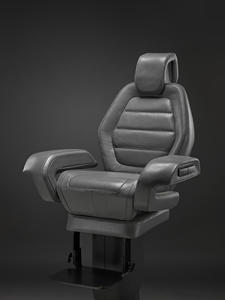 Asiento de timón de yate de lujo de diseño ergonómico hecho a mano en Italia con reposabrazos de calidad garantizada suministros marinos - Product Image 2