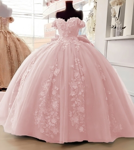 Vestidos de Quinceañera de Tul Verde Estilo 2026, Vestidos de Fiesta de Graduación con Cordones, Vestidos de Cumpleaños - Product Image 4