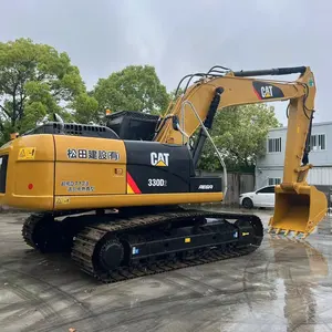 Used Japan Brand Caterpillar CAT 330D2L Excavator 30ton Tracked Crawler Moving Digging Machine with 1 Year Warranty