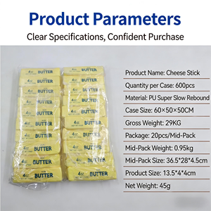 Giocattolo Antistress a Forma di Burro, Spremibile e Resistente, per Alleviare lo Stress Tascabile, <span class=keywords><strong>Squishy</strong></span> Butter Needoh - Product Image 6