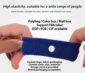 Pulseras contra la náusea, brazalete para el mareo, banda antináuseas para el mareo matutino y por coche, pulsera de acupresión multicolor contra la náusea - Product Image 2