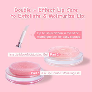Esencia de labios nutritiva de marca propia, líneas aclaradoras, maquillaje de labios, exfoliante hidratante, bálsamo labial, conjunto de máscara hidratante - Product Image 4