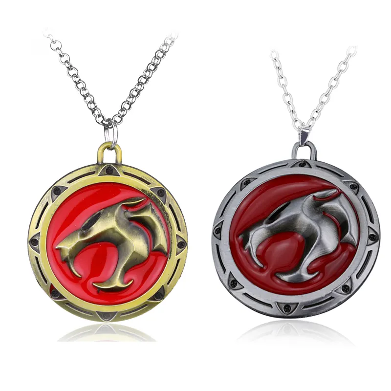 Pingentes de anime thundercats, pingentes de filme thundercats de anime, thunder, gatos, moedas, colares, joias