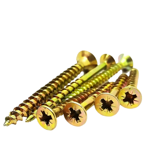 Tornillos para aglomerado DIN7505 <span class=keywords><strong>M2</strong></span> con cabeza de trompeta, autoperforantes, chapados en zinc amarillo C1022A - Product Image 4