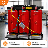 Transformateur de puissance triphasé à résine coulée de type sec 10 kV 380 V personnalisable en usine pour postes de transformation intérieurs