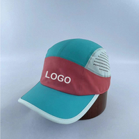 Casquette de baseball sans couture avec découpe laser, casquette imperméable à 5 panneaux pour le golf, le camping et la course à pied
