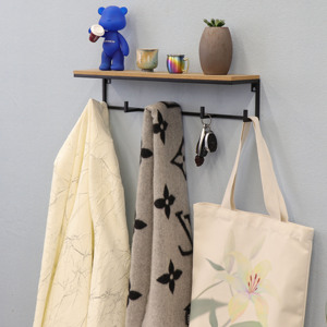 <span class=keywords><strong>Porte</strong></span>-<span class=keywords><strong>manteau</strong></span> en fer MDF Crochets muraux pour manteaux <span class=keywords><strong>Porte</strong></span>-<span class=keywords><strong>manteau</strong></span> d'entrée Crochet mural pour <span class=keywords><strong>étagère</strong></span> - Product Image 5