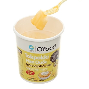 High Quality Wholesale Price Korean street food flavor O'Food Instant Korean Tokpokki - Rich Cheese Flavor (105g <b>Cup</b>) - Product Image 1