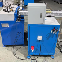 Machine de fabrication de conduits d'air ronds en aluminium semi-rigide flexible en spirale