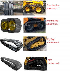 <span class=keywords><strong>10x16.5</strong></span> 12x16.5 Pneu Compact Skid Steer Chargeuses Pièces de train d'atterrissage 340x152.4 390x152.4 Sur les pistes en caoutchouc des pneus - Product Image 6