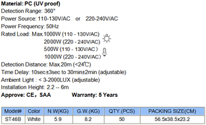 AC110-240V PIR Hồng Ngoại Hiện Diện Cảm Biến Detector Tự Động Có Thể Điều Chỉnh LED Trần Ánh Sáng Chiếm Sự Hiện Diện Cảm Biến Chuyển Đổi Ánh Sáng - Product Image 4