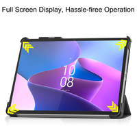 Étui pour tablette pliable à trois volets de 11,2 pouces en cuir PU PC léger multicolores antichoc pour Tab P11 Pro Gen