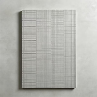 Revêtement mural en bois 3D imitation bois scié à la main, léger, en PU, à effet dentelé, pour intérieur et extérieur, style rustique