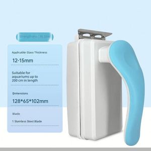 Brosse magnétique de nettoyage pour aquarium, écologique, en plastique, design rectangulaire, sans angle mort, outil de décapage des algues - Product Image 6