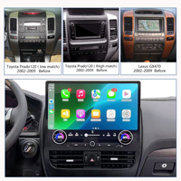 Radio para Auto Penhui con Android 13, Reproductor de DVD, Pantalla de 16.8 Pulgadas, DSP, 8+256GB, para Toyota Land Cruiser Prado 120 y Lexus GX470 2002-2009