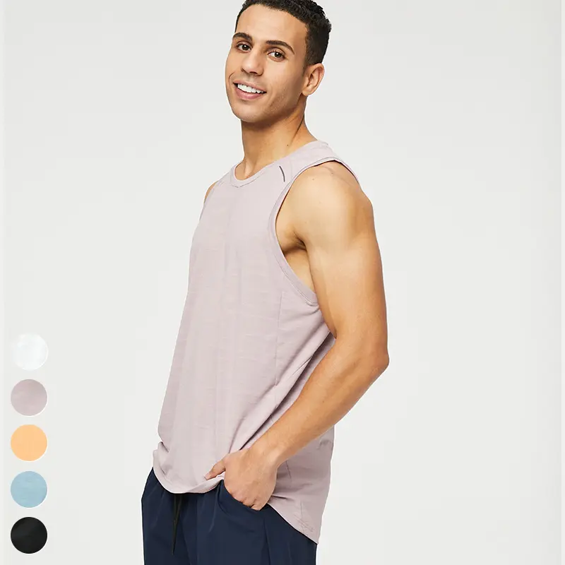 Camiseta de secado rápido para hombre, chaleco deportivo transpirable informal, sin mangas, para correr, Fitness, camiseta sin mangas para gimnasio
