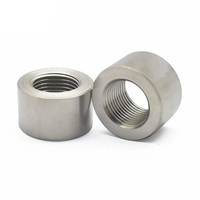 Conector de Soldadura para Tubo de Escape M18x1.5 |   Tuerca de Rosca Interna de Acero Niquelado de 17 mm de Longitud, Apta para Electroerosión por Hilo, Modificación de Escape de Automóvil