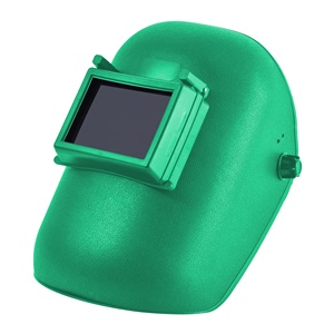 Máscara <span class=keywords><strong>de</strong></span> soldadura montada en la cabeza <span class=keywords><strong>de</strong></span> construcción Industrial <span class=keywords><strong>de</strong></span> alta calidad <span class=keywords><strong>de</strong></span> plástico PP fresco casco protector facial barato PPE con vidrio grande - Product Image 3