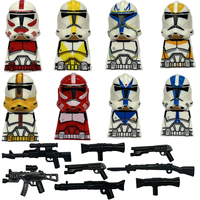 Briques de construction DIY, figurines de guerriers galactiques, briques de construction, armée de science-fiction avec ensemble d'armes, jouets de collection MOC pour garçon, cadeau