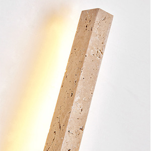 Lámpara <span class=keywords><strong>de</strong></span> <span class=keywords><strong>Pared</strong></span> LED Creativa Minimalista <span class=keywords><strong>de</strong></span> Zeal Lighting, Diseño <span class=keywords><strong>de</strong></span> Piedra <span class=keywords><strong>de</strong></span> Cueva, Forma <span class=keywords><strong>de</strong></span> Tira Larga, Travertino Amarillo - Product Image 5