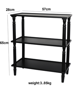 Étagère de rangement de salle de bain à 3 niveaux de couleur personnalisée, étagère de présentation debout pour salon, étagères de rangement d'angle en bois de <span class=keywords><strong>pin</strong></span> pour livres - Product Image 4