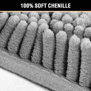 Nouveaux tapis de bain doux antidérapants en chenille, absorbants, personnalisés, en gros, pas chers, pour salle de bain, ensemble de tapis shaggy - Product Image 3