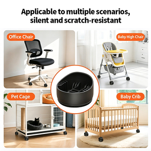 Housses universelles antidérapantes et silencieuses pour roulettes <span class=keywords><strong>de</strong></span> <span class=keywords><strong>chaise</strong></span> <span class=keywords><strong>de</strong></span> bureau – Protections <span class=keywords><strong>de</strong></span> sol pour chaises <span class=keywords><strong>de</strong></span> bureau et <span class=keywords><strong>de</strong></span> travail - Product Image 3