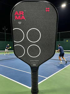 Nueva Paleta de Pickleball Personalizada de Fábrica <span class=keywords><strong>Arma</strong></span> Edgeless de 14 mm, Fibra de Carbono, Superficie Aprobada por la USAPA, Núcleo de Polipropileno Espumado, Titanio - Product Image 1
