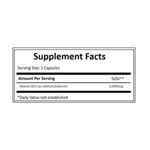 Vitamin B12 metilobalamin | Vegan & Formula penghilang stres non-gmo - Product Image 4