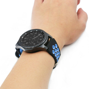 Bracelet en silicone pour Samsung Gear S3 Frontier/<span class=keywords><strong>Classic</strong></span> <span class=keywords><strong>Galaxy</strong></span> <span class=keywords><strong>Watch</strong></span> <span class=keywords><strong>3</strong></span> 45 mm 22 mm, bracelet pour Samsung <span class=keywords><strong>Galaxy</strong></span> <span class=keywords><strong>Watch</strong></span> 46 mm - Product Image 5