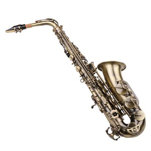 Saxofón Alto de estilo Vintage, e-flat Eb Alto, instrumento de viento de madera con estuche de transporte, correas para mochila de cuello, boquilla para principiantes - Product Image 6