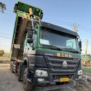 Camión volquete HOWO 8*4 usado, precio económico, excelente rendimiento. Camión volquete HOWO usado en venta, 12 neumáticos. - Product Image 1