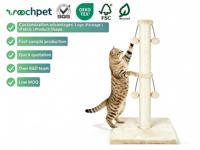 Fournisseurs personnalisé moderne crème du sol au plafond mât à gratter pour chat tour jouets chat grimpant arbre avec 4 boules suspendues pour l'allemagne