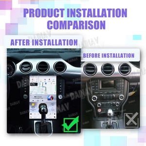 Autoradio 14,4 pouces pour Ford Mustang 2015-2022, Android 13, écran vertical, navigation GPS, système multimédia, lecteur DVD, 4G - Product Image 5