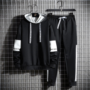 Conjunto Deportivo Informal <span class=keywords><strong>de</strong></span> Poliéster <span class=keywords><strong>de</strong></span> Alta Calidad, Pantalones Deportivos, Sudaderas con Capucha con Logotipo Personalizable, Conjunto <span class=keywords><strong>de</strong></span> Sudaderas Transpirables para Hombre - Product Image 2