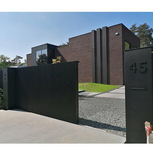 <span class=keywords><strong>Portail</strong></span> d'entrée moderne en aluminium avec moteur, profilés en aluminium USA, soudé, grand format, vente chaude - Product Image 1