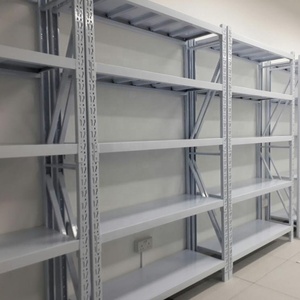 Mracking Popular Adjustable Metal Boltless Shelf Racks Medium Duty Warehouse Storage Rack Units No-Bolt <strong>Stacking</strong> <strong>Shelves</strong> - Product Image 4