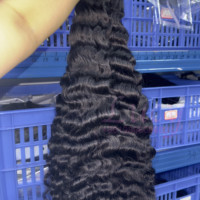 Extensions de cheveux ondulés cambodgiens 100% bruts non traités, mèches de cheveux humains avec couleur naturelle, produits capillaires de haute qualité