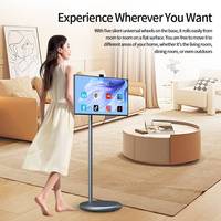 Televisor Inteligente Portátil de 27 Pulgadas, 1080P, Pantalla Móvil Inteligente Interactiva, Android 15, Monitor Portátil, Señalización Digital Inalámbrica