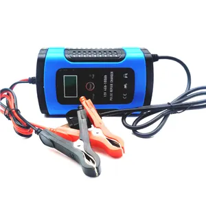 Dropshipping most selling HOT SALE 12V 6A Lead acid Battery Charger Pulse Repair motorcycle car battery charger