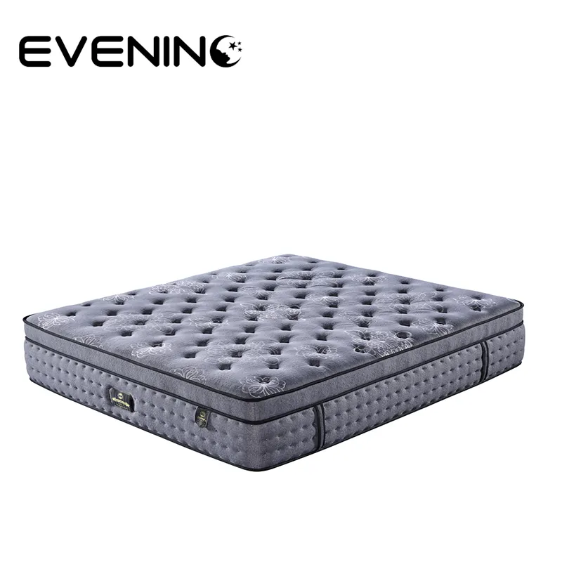 Anti-bacterial bamboo charcoal pocket spring double twin size bed mattress