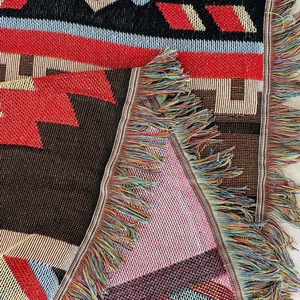 Bán Buôn Luxury Dệt Knit Chăn Cắm Trại Dã Ngoại Chăn Ấm Cúng 100% Polyester Trang Trí Chăn Với Tua Cho Giường Sofa - Product Image 6